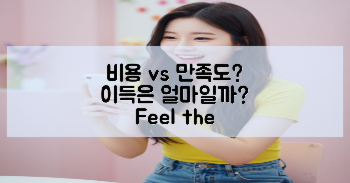 비용 대비 만족도는?