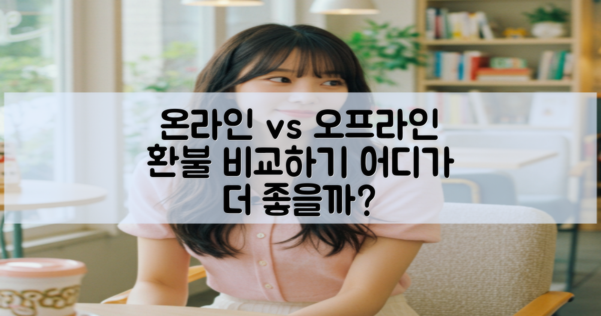 온라인 환불과 오프라인 비교