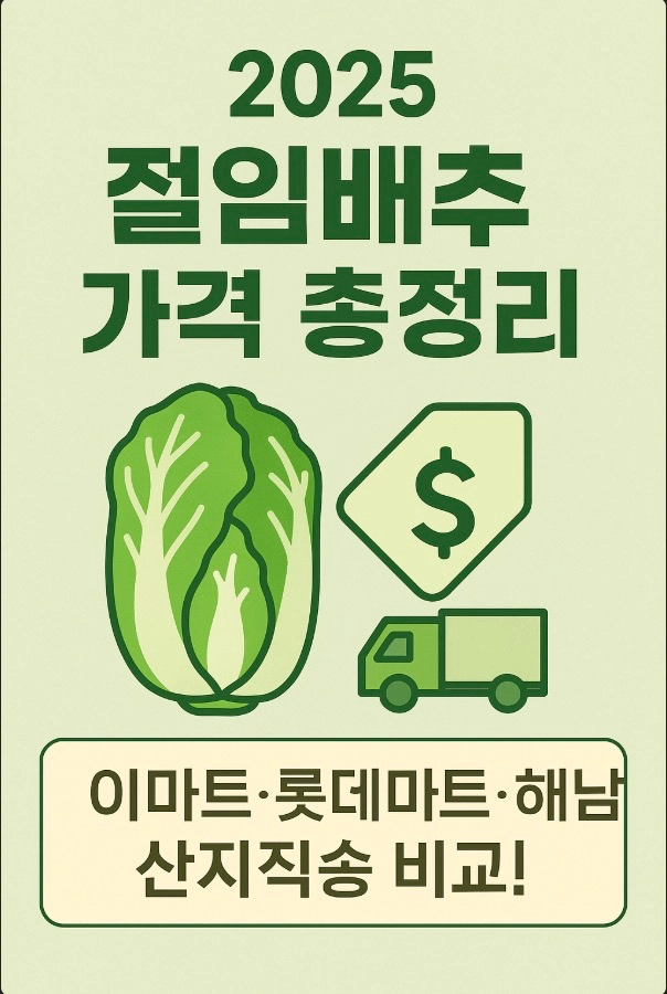 2025 김장 절임배추