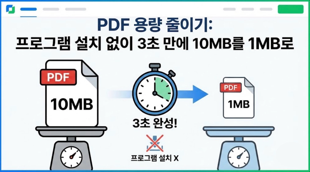 PDF 용량 줄이기