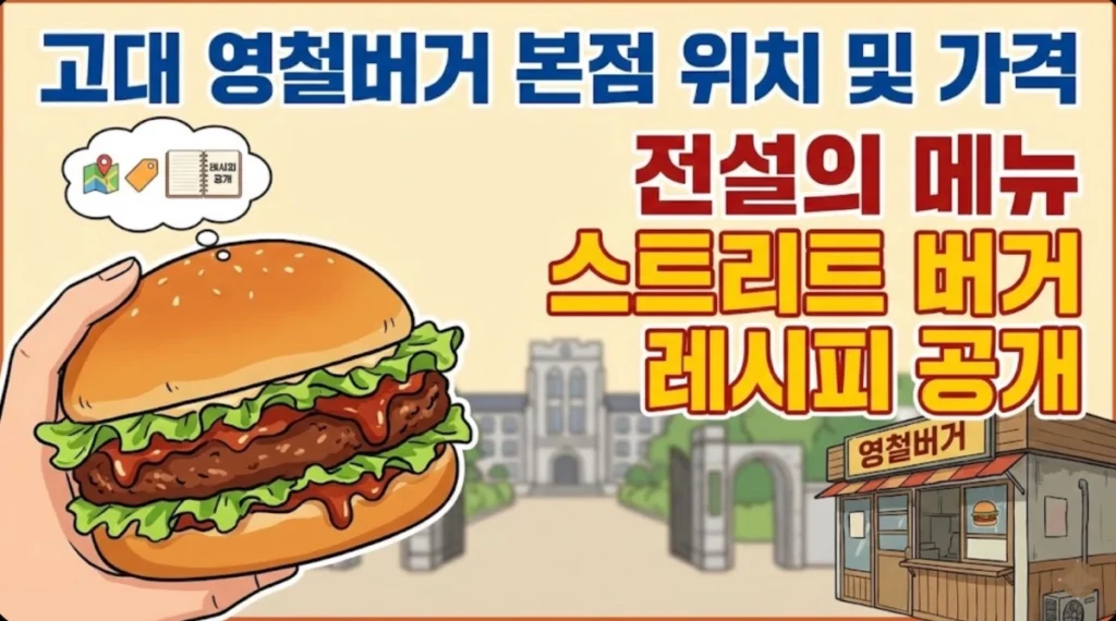 고대 영철버거 본점 위치
