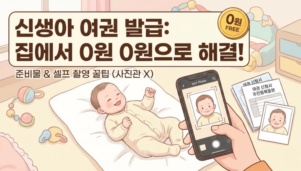 신생아 여권 발급 준비물