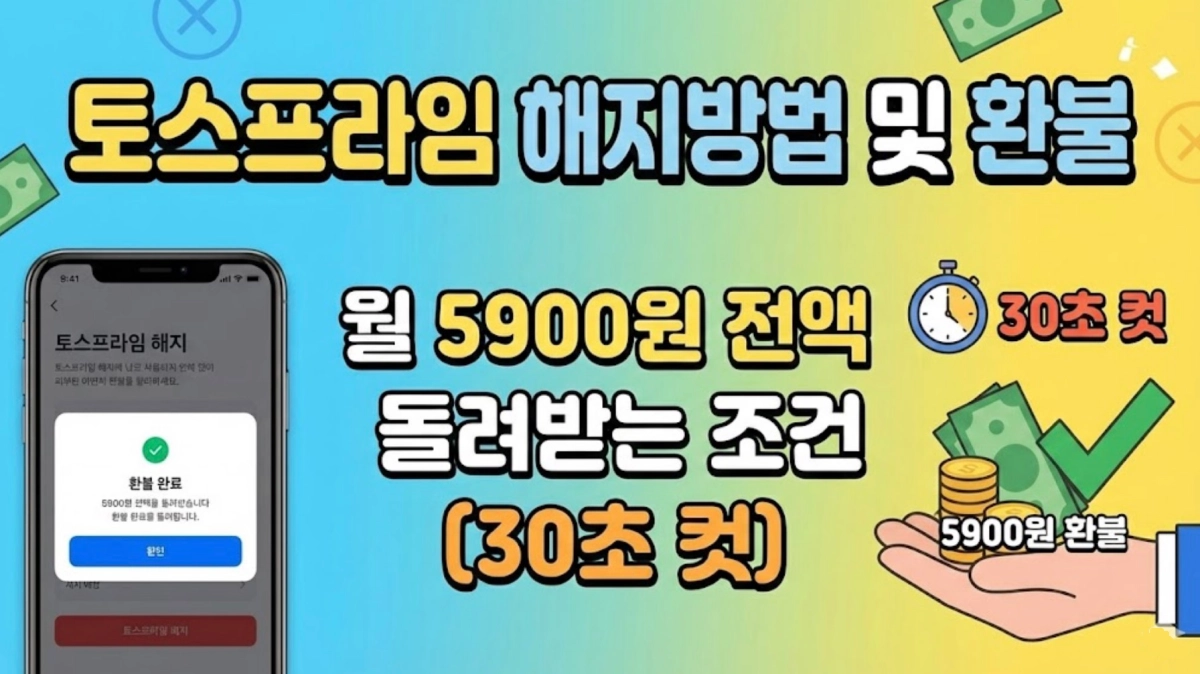 토스프라임 해지방법