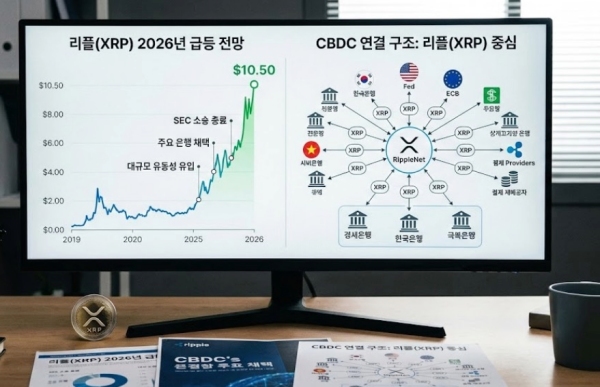 리플(XRP) 2026년 가격 급등 전망과 CBDC 연결 구조