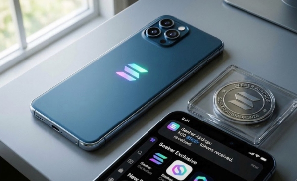 솔라나 모바일 2세대 시커(Seeker) 디자인 및 에어드랍 토큰