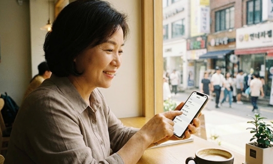 카카오톡 설정 메뉴에서 연결된 서비스 관리를 선택하는 스마트폰 화면