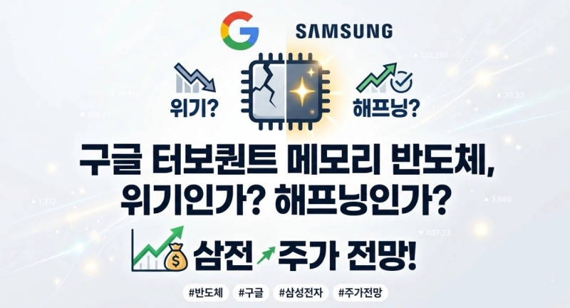 구글 터보퀀트 메모리 반도체 위기인가? 해프닝인가? 삼전 주가 전망