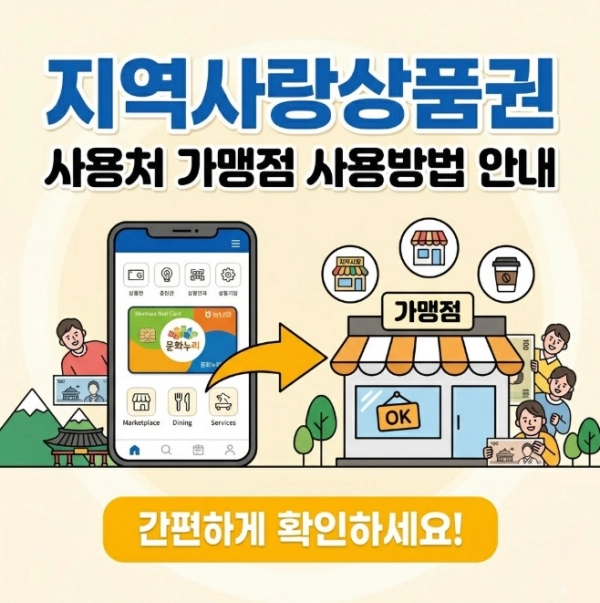 지역사랑상품권 사용처 가맹점 사용방법 안내